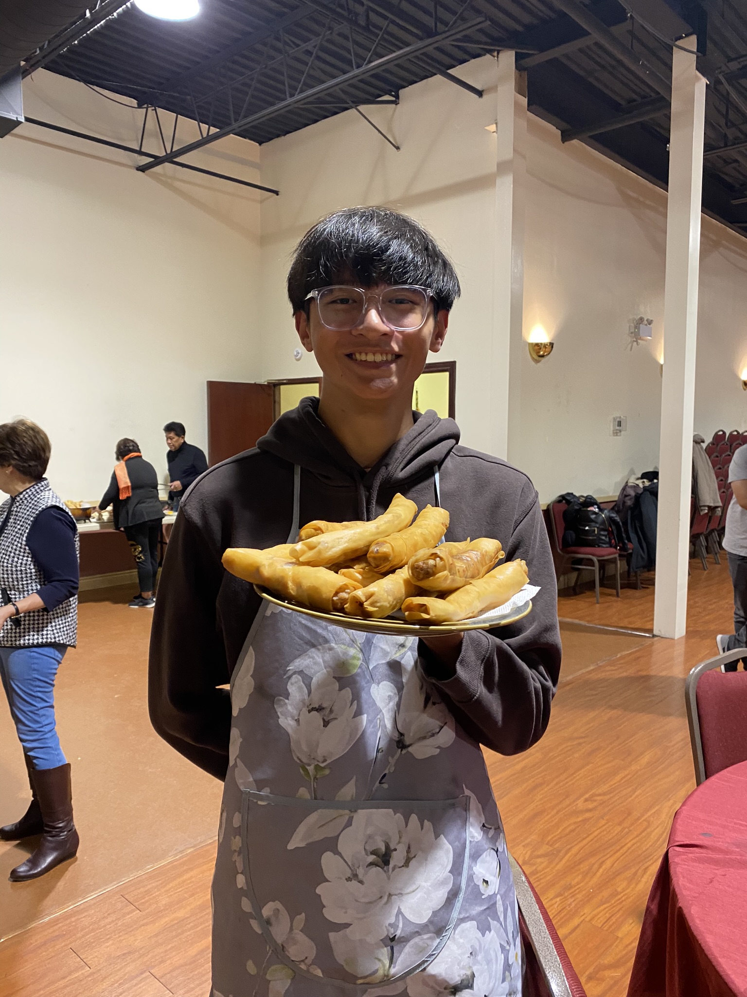 Lumpia cooking class with MP Rechie Valdez